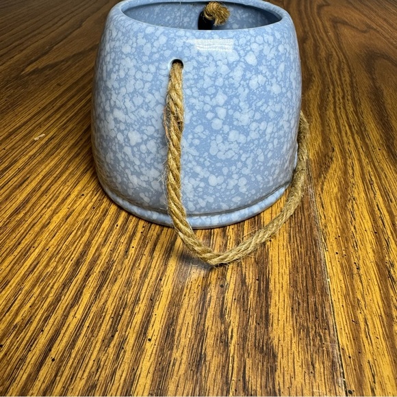 Blue Ceramic Whale Hanging Planter - Picture 5 of 6